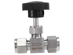 Válvula De Aguja Ajustable 10mm Acero Inoxidable 304 Alta Presión Resistente A Ácidos Recta Conjunto Tarjeta