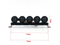 Kit De Luces Led Para Coche Rc De 5 Piezas Para Modelos A Escala 1/10 Traxxas Trx-4 Axial Scx10 90046 Rc4wd D90 Km2