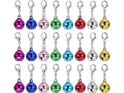 24 Llaveros Colgantes Forma Campana Acabado Cobre Electrochapado Artesanía Accesorios Decorativos Paquetes