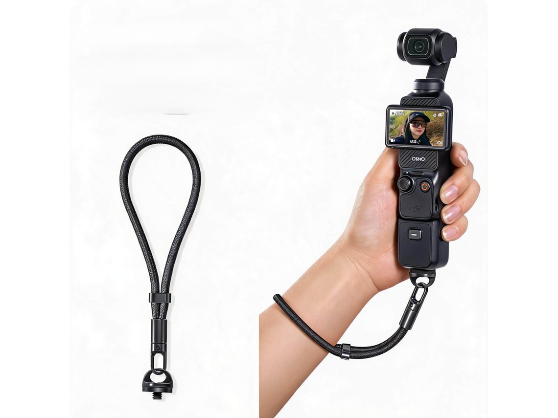 Cordón Antipérdida Henten Home Para Dji Osmo Pocket 3/4 Con Tornillos Para Cámara - Negro