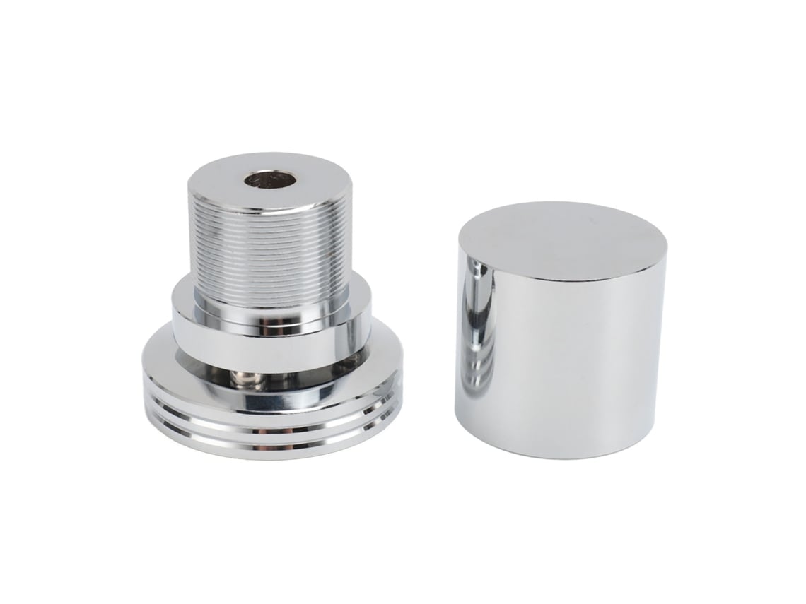 Pies Antivibración De Aleación De Aluminio Con Almohadilla Antideslizante Para Altavoces, Color Plata, Para Amplificadores Y Tocadiscos.