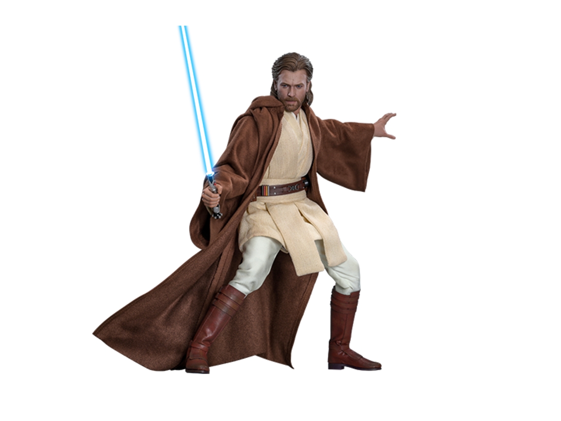 Figura de Obi Wan Kenobi de Star Wars: El Ataque de los Clon (MMS808) de Hot Toys