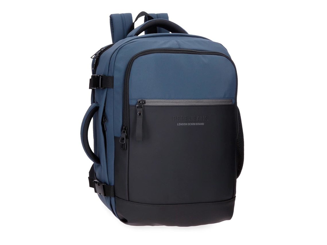 Pepe Jeans Mochila Sail Up Poliéster Con Detalles En Piel Sintética Azulon