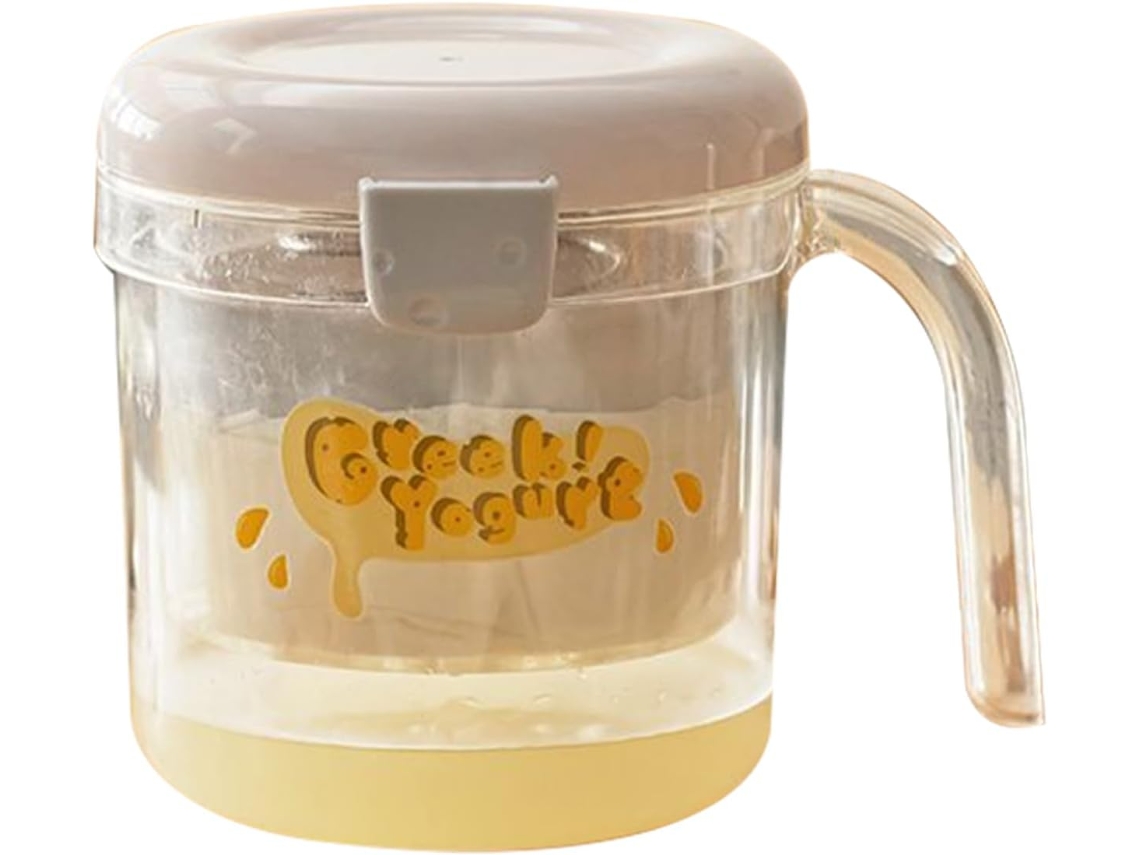 Filtro De Yogur Con Tapa - Para Uso Doméstico, Para Yogur Espeso Y Cremoso, Malla Fina, Accesorio De Cocina