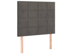 Maison Exclusive - Cabecero Gris Oscuro 100x5x118/128 Cm Terciopelo