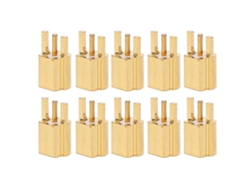 10 Conectores Mmcx Hembra De 3 Pines Para Conexión Coaxial Rf, Material Ofc, 50 Ohmios.