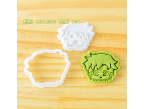 Anime naruto diy cetakan biskuit kawaii kartun sasuke kakashi angka 3d abs plastik biskuit cetakan mainan untuk anak-anak hadiah