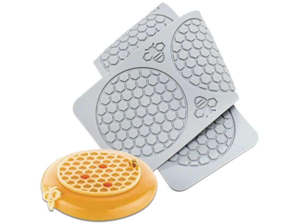 NEVEANCE Molde de Silicona en Panal 3D para Miel Cakes Chocolate y Dulces Herramientas Cocina Pastelería