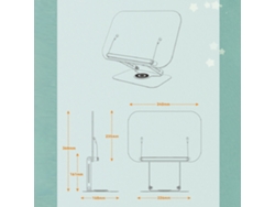 Soporte De Mesa Ajustable Con Rotación De 360° Para Libros, Con Pinzas De Acrílico Transparente Para Sujetar Las Páginas.
