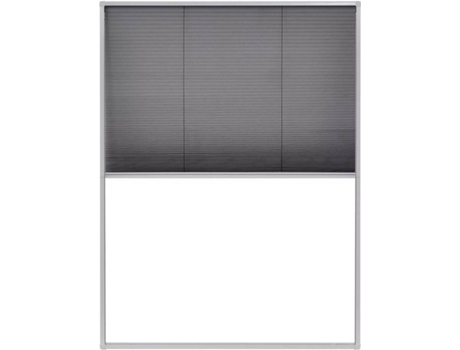 vidaXL Mosquitera plisada para ventanas aluminio 60x80cm