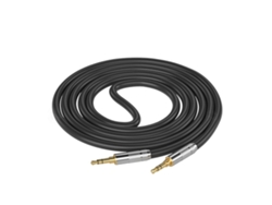 Cable de audio estéreo macho a macho de 3,5 mm con conectores en ángulo recto opcionales