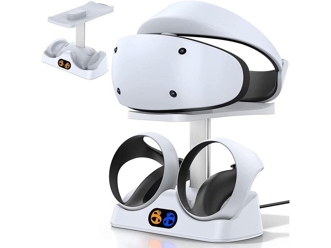 Base De Carga Y Soporte Ksb Para Ps Vr2 Con Bases Magnéticas Para Mandos Y Soporte Para Auriculares.