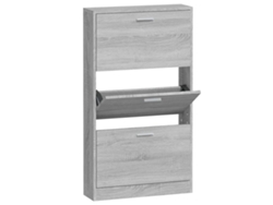 Zapatero 59x17x108 cm Derivados de Madera Gris Sonoma MAISON EXCLUSIVE