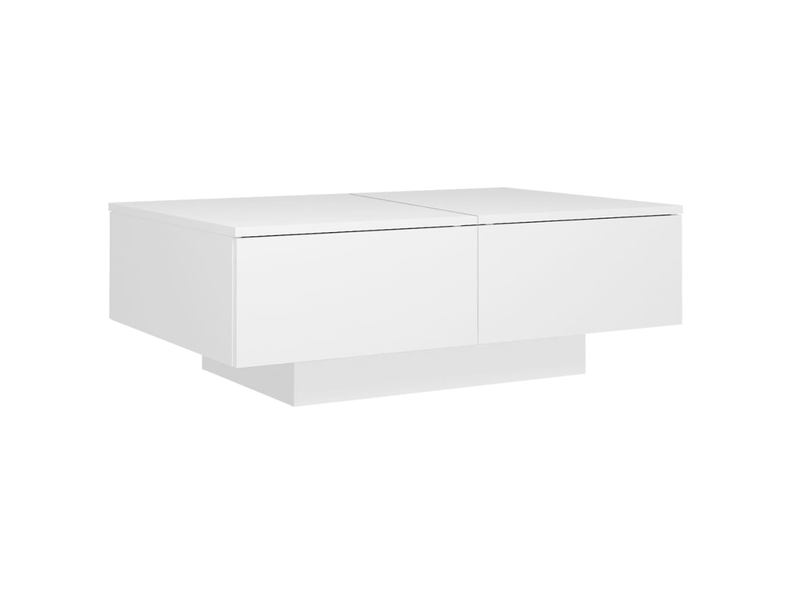 Mesa de centro 90x60x31 cm Contrachapado blanco MAISON EXCLUSIVE