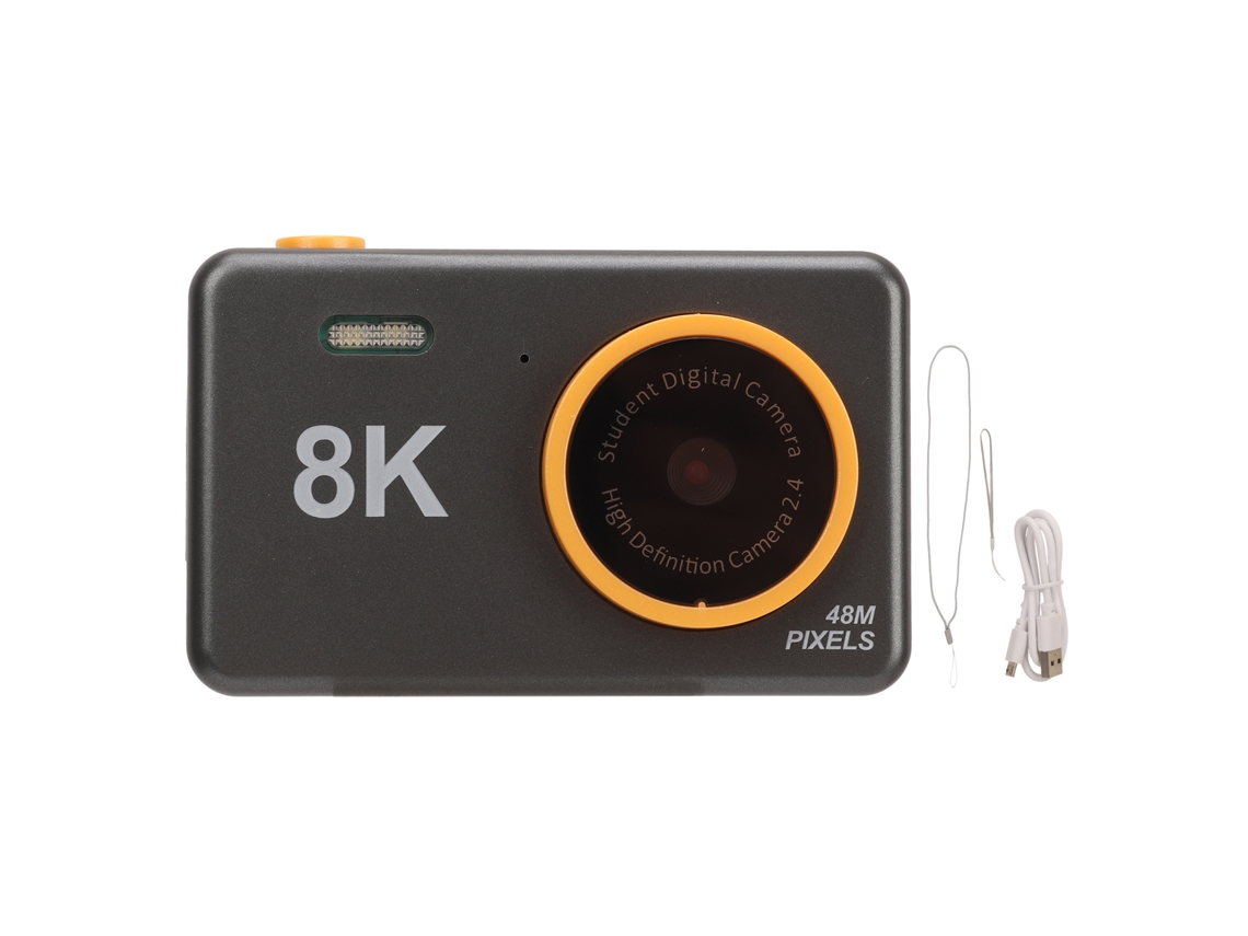 Cámara Digital Infantil 48mp Hd Cámara Dual Pantalla Ips 2.4 Pulgadas Compacta Portátil Para Niños Niñas Regalo Navidad Cumpleaños Negro