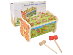 Juguete Educativo De Martillo De Madera Para Niños Banco De Golpes Juego De Golpear Hamsters
