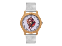 Reloj De Cuarzo Con Correa De Silicona Dial Numeros Romanos Unisex Plata