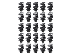 25 Aisladores Pinlock Para Postes En T Para Cercas Eléctricas, Clips De Plástico, Jardín, Granja