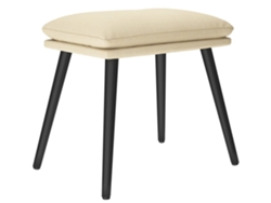 Reposapies VIDAXL Crema Tela (45x29.5x39 cm )