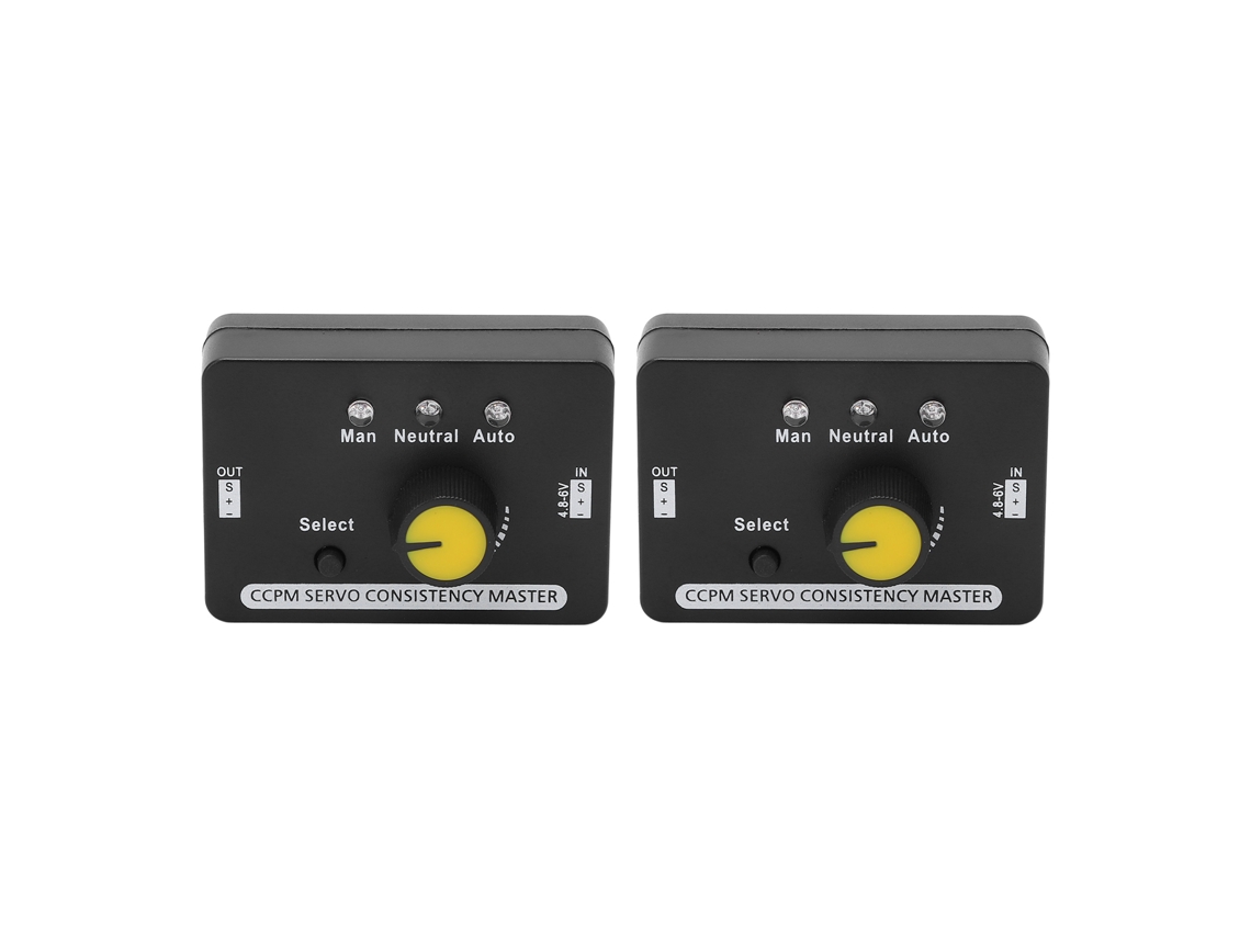 2 Probadores De Servos Rc Con Regulación Manual Y Control Por Microcontrolador Para Motores De Cc De 4,8 A 6 V.