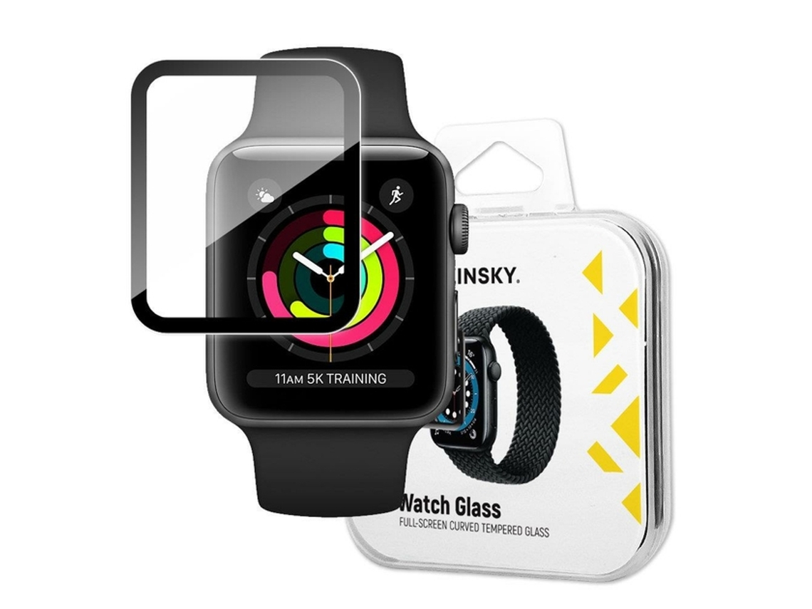 Vidrio híbrido para Apple Watch 3/2/1 38 mm - negro WOZINSKY