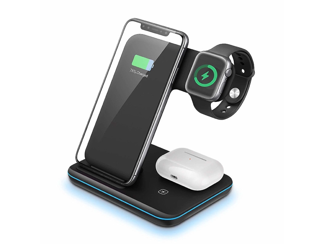 Cargador Sem Fio Qi Para Apple Yizhood Negro