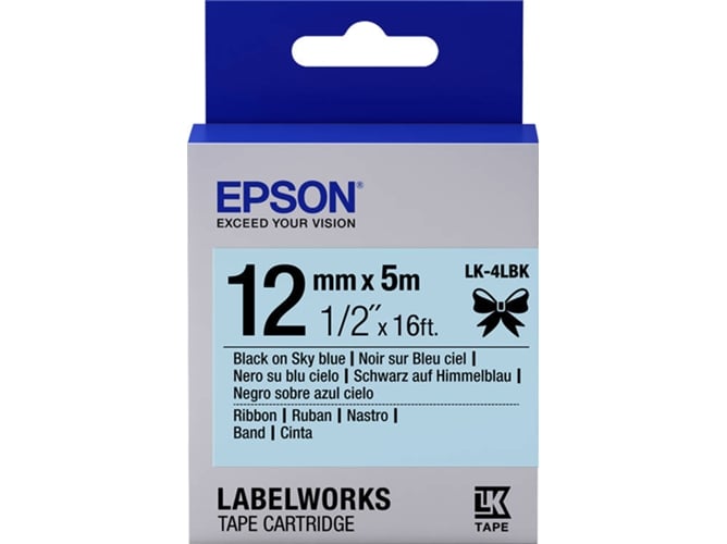 Cinta EPSON LK-4LBK