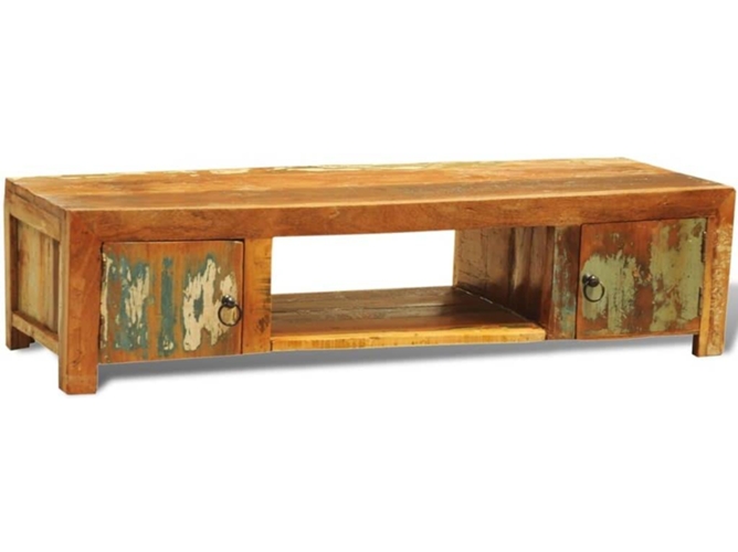 Mesa TV VIDAXL Marrón Madera (120x40x30 cm)