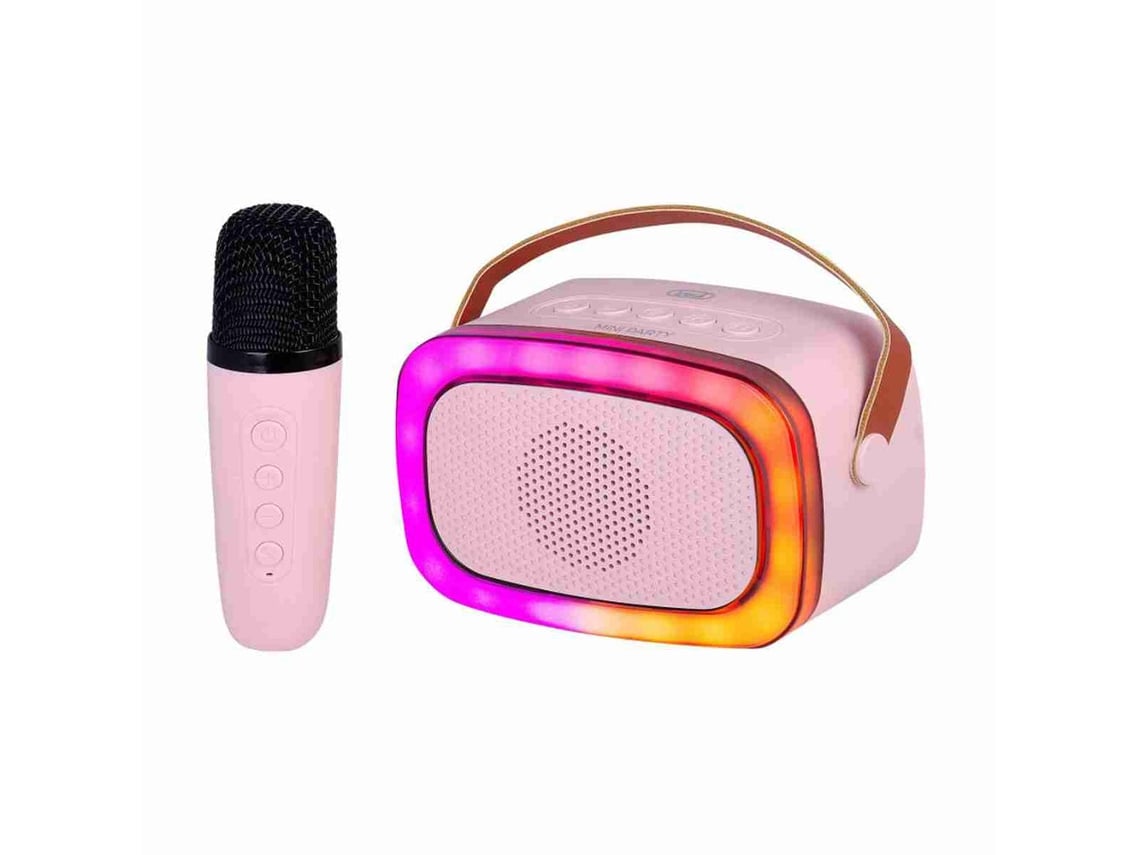 Altavoz Bluetooth portátil Mdug Bt-k8 para karaoke: sonido de calidad y diversión.