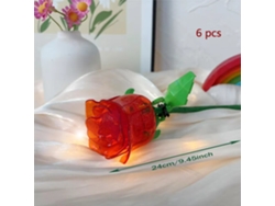 Bloques de construcción de ramo de rosas 3D MDUG con 6 rosas