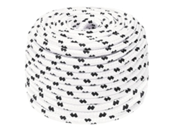 Cuerda Para Barco Trenzada Poliéster Blanco 6 Mmx25 M