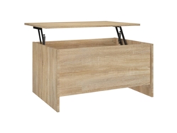 Mesa de Centro de Apoyo 80X55,5X41,5Cm Madera Procesada Roble Sonoma