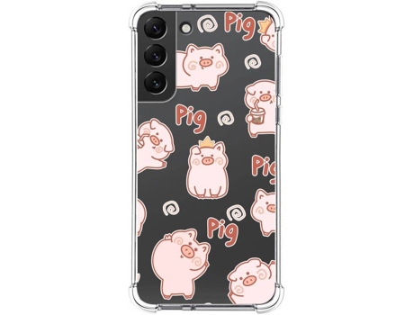 Carcasa Samsung Galaxy S22 Plus 5G TUMUNDOSMARTPHONE Dibujos Antigolpes Cerdos Multicolor