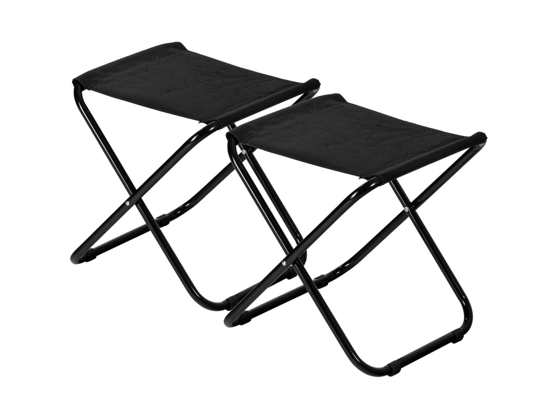 (paquete De 2) Taburetes De Lona Para Acampar Para Adultos, Compactos, Portátiles, Ligeros Y Plegables Para Jardín Al Aire Libre.