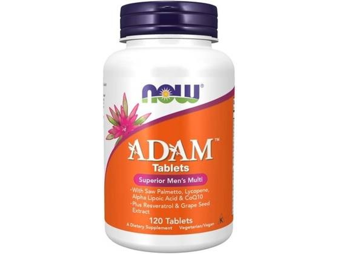 Té NOW Multivitamínico Masculino Especial Adam (120 tabletes)