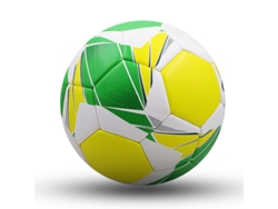 Balón de fútbol talla 5, amarillo/verde/blanco, 21,5 cm, ZYBLSSBB
