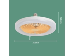 Ventilador de techo 2 en 1 con iluminación LED de 30 W