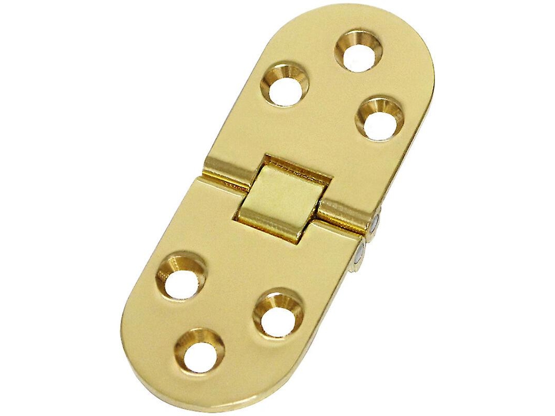4 Bisagras Plegables Para Mesa De 180 Grados, Bisagras De Aleación De Zinc Redondeadas, Color Oro, 80x30mm
