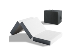 Colchón plegable 135x190x15 cm Gel Viscoelástico Cama supletoria 1 persona Ideal para Suelo Coche Camping Viajes Con Bolsa de Almacenamiento Vesgantti