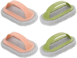 Juego De Cepillos De Limpieza Para Baño Y Cocina, Cepillo Para Juntas Y Grietas Mango Ergonómico, Set De 4 Piezas En