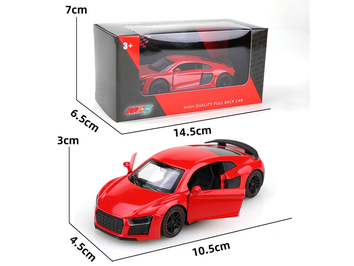 Coche miniatura de metal fundido a presión, escala 1/36, juguete infantil MDUG.
