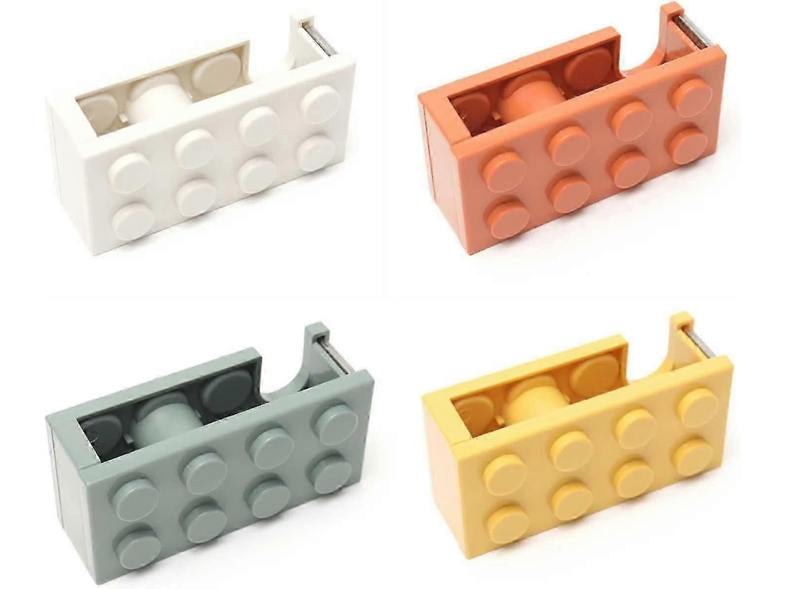 Juego de 4 dispensadores de cinta adhesiva de mesa, bonitos y coloridos, para envolver regalos GOKOCO (25 26 unidades)