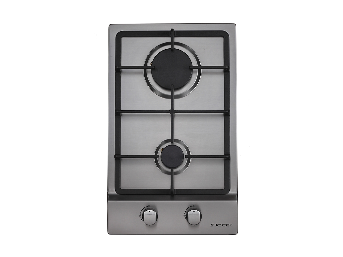 Placa de Gas JOCEL JP2GI009074 (Gas Natural - 31 cm - Inox)