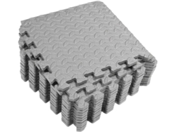 Juego de 12 alfombrillas de suelo de EVA grises, 30 x 30 cm SFUSHOS