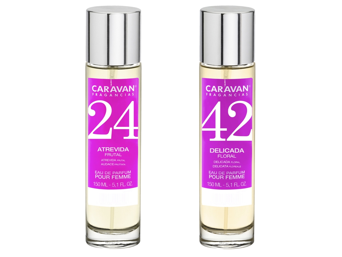 Set de 2 perfumes Caravan para mujer Nº42 y Nº 24 COLONIAS Y PERFUMES MULTIMARCA