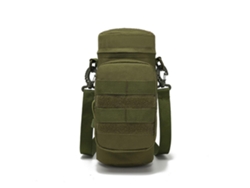 Bolsa táctica para botella de agua, portabotellas para uso en actividades al aire libre como viajes, camping, senderismo, ciclismo, pesca y caza, color verde militar