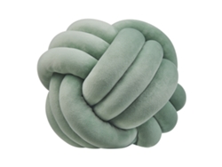 Cojín decorativo en forma de nudo BELIANI Malni de Terciopelo Verde 30x30x30