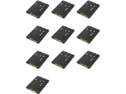 Adaptador 2 En 1 10x Que Combina M.ngff Key B Y Ssd Msata A 5 Sata3 Con Carcasa De Plástico.