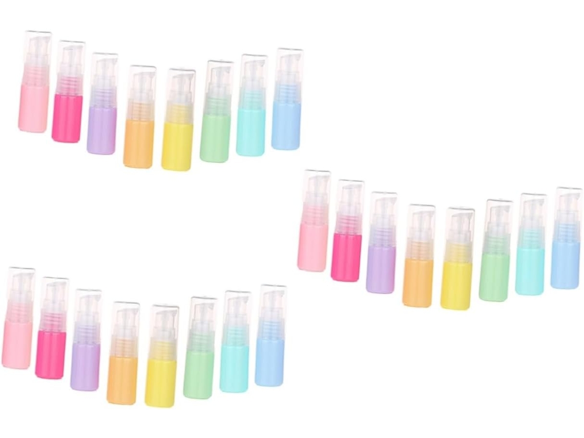 Conjunto De 3 Frascos De 10ml Para Loção, Cálcio, Cremes E Emulsões, Com Bomba De Pressão E Amostra.