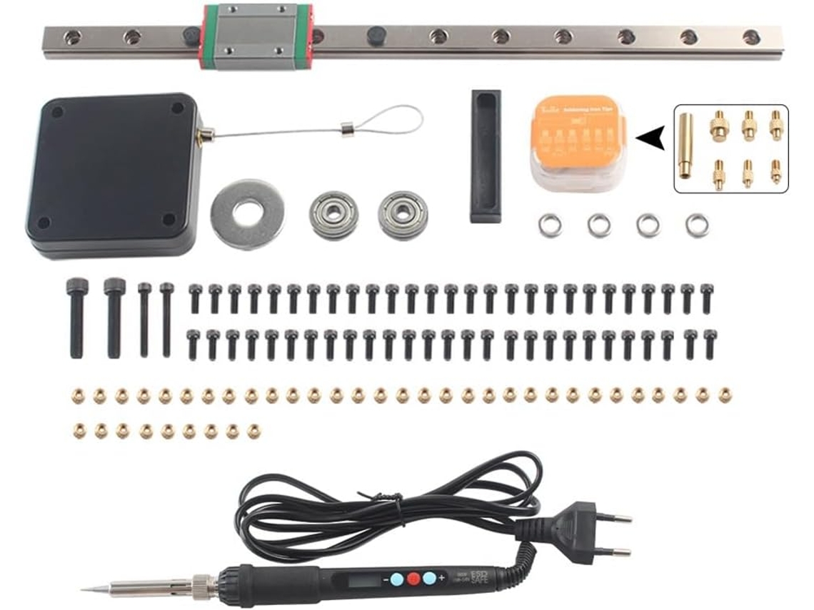 Kit De Prensa De Inserción Térmica Stealth Con Soldador Y Tuerca De Inserción Integrada